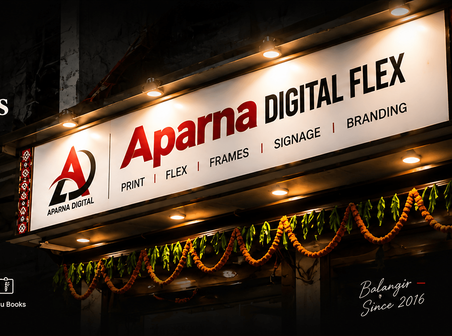 Aparna Digital Flex storefront board in Balangir